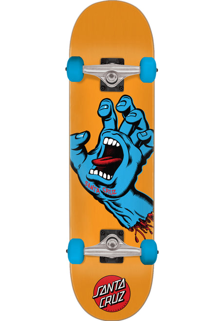 Santa-Cruz Screaming Hand Mid Komplettboard orange – Vorderansicht
