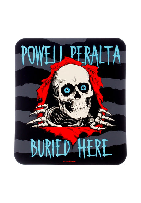 Powell-Peralta Buried Here Dealer Sticker diverser Artikel no color – Vorderansicht