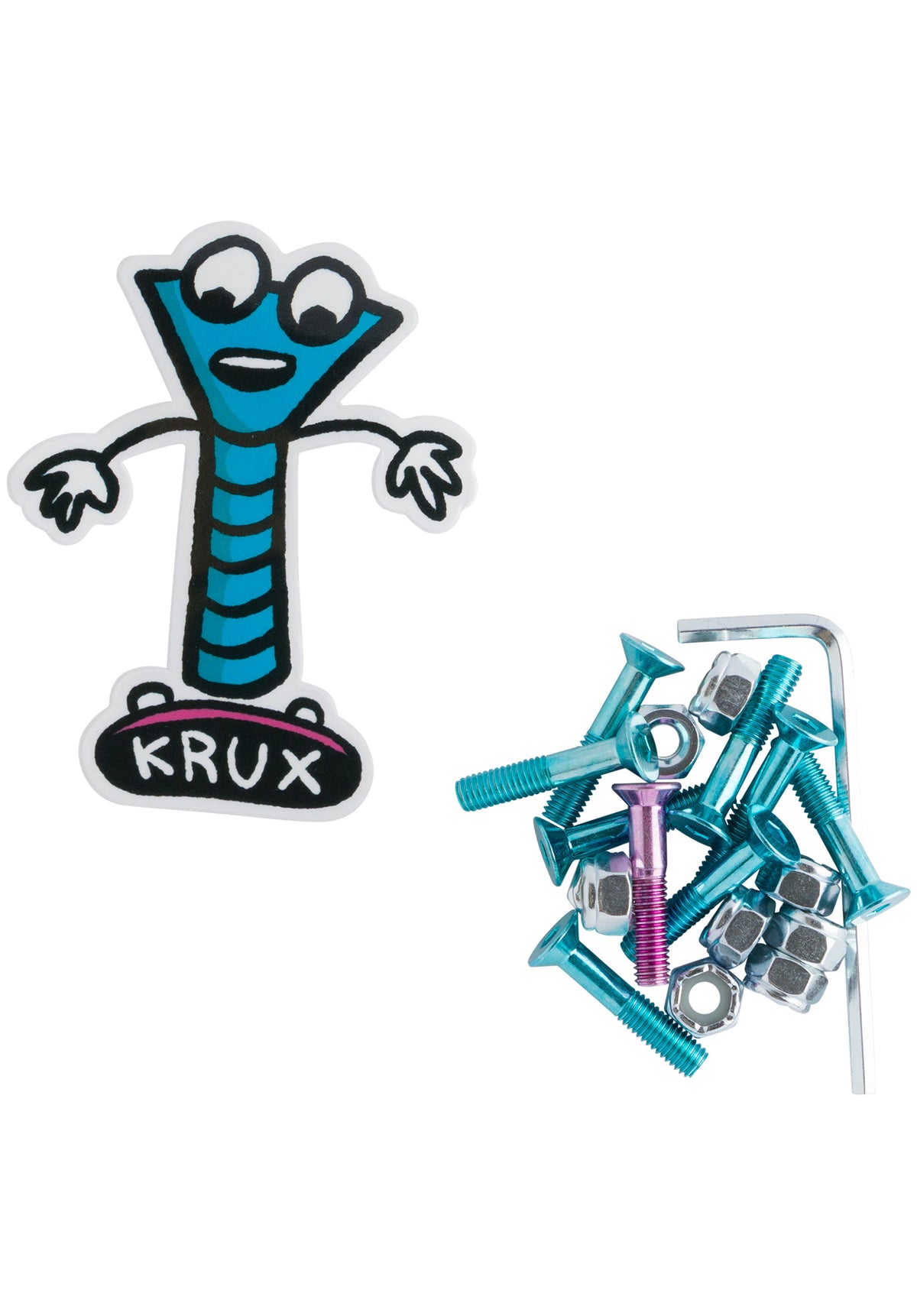 Krux Krome Allen 1" 6er Montagesatz blue-pink – Detailansicht 1