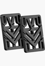 Mini-Logo 1/4' Riser Universal Riser-/Shockpad black – Vorderansicht