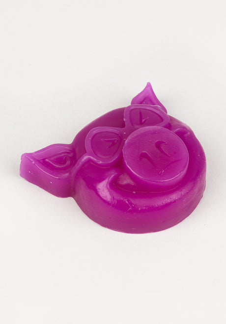 Pig Head-Curb-Wax Skatewachs purple – Vorderansicht
