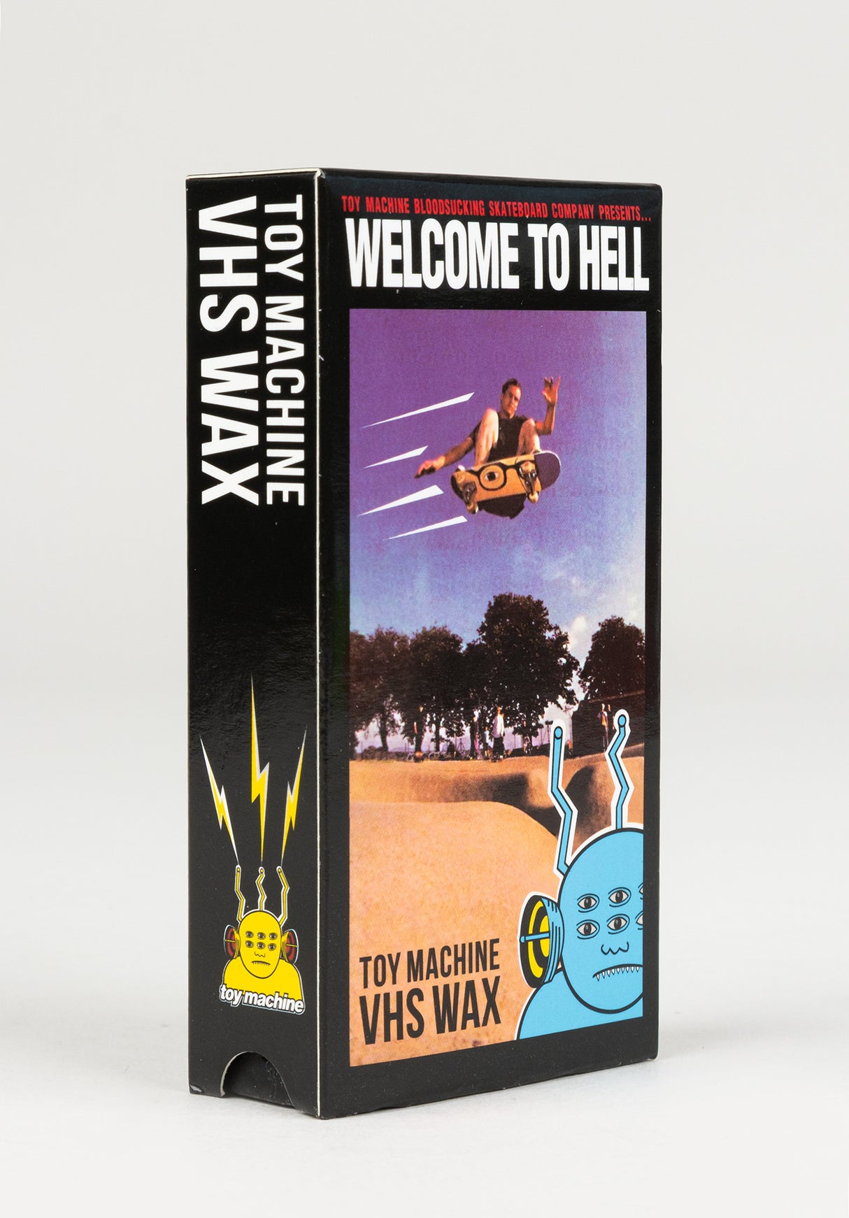 Toy-Machine Wax Welcome to Hell V.H.S Skatewachs black – Rückenansicht