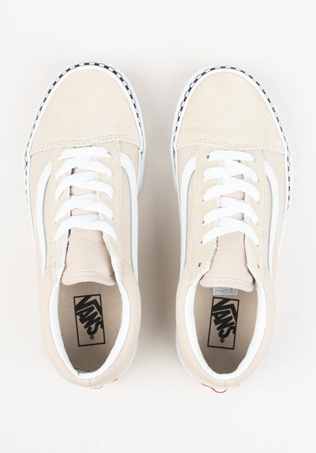 Old Skool checkerboard-foxing-frenchoak Closeup2