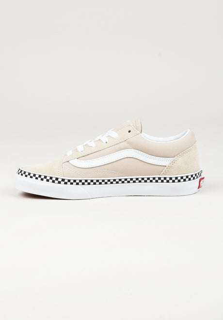 Old Skool checkerboard-foxing-frenchoak Oberansicht
