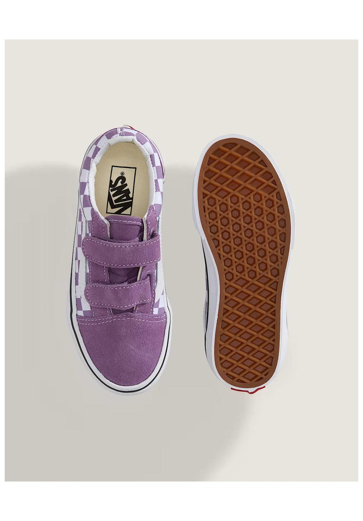 Old Skool V Kids colortheory-checkerboard-prismpurple Closeup2