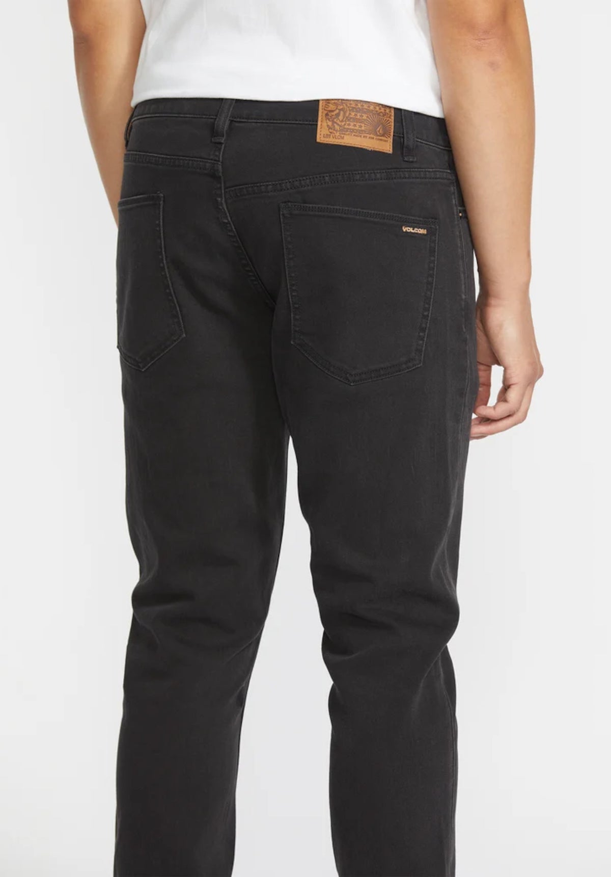 Volcom 2x4 Denim Skinny Jeans blackout – Detailansicht 1