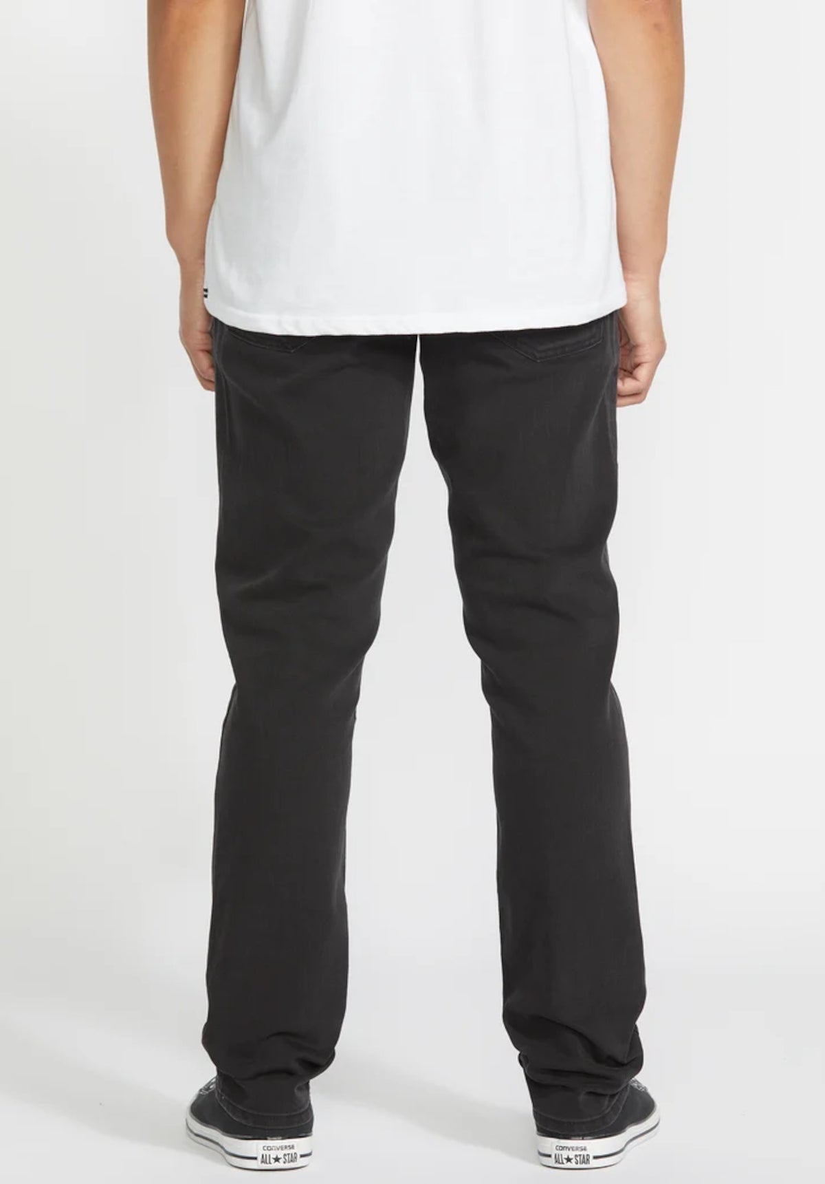 Volcom 2x4 Denim Skinny Jeans blackout – Rückenansicht