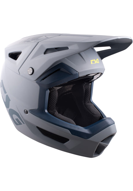 TSG Sentinel Solid Color Fullface-Helm satin grey – Vorderansicht