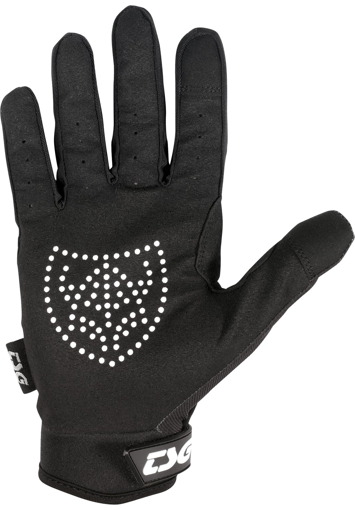 TSG DW Glove Fahrradhandschuh solid black – Rückenansicht