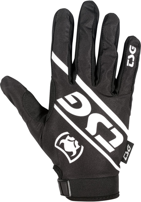 TSG DW Glove Fahrradhandschuh solid black – Vorderansicht