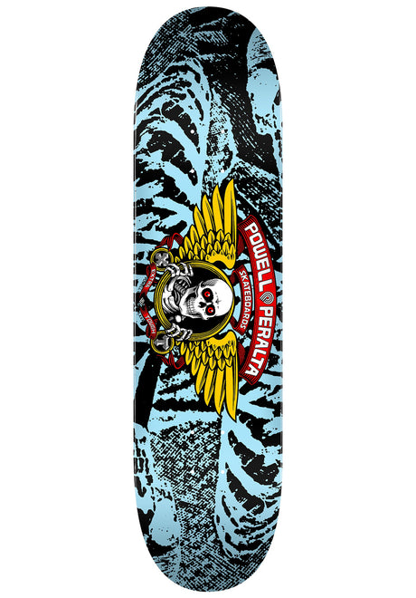 Powell-Peralta Winged Ripper Birch Mini Deck black-lightblue – Vorderansicht