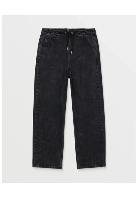 Volcom Freazy Loose EW Denim Kids Jeans blackityblack – Vorderansicht