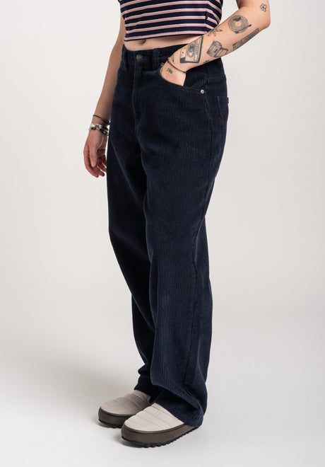 TITUS Alby-Baggy Cord Jeans navy – Detailansicht 1