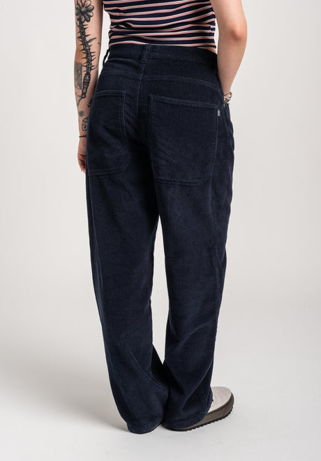TITUS Alby-Baggy Cord Jeans navy – Oberansicht