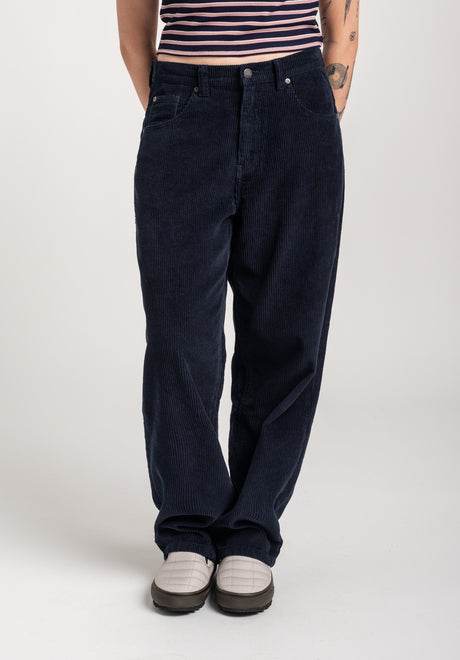TITUS Alby-Baggy Cord Jeans navy – Vorderansicht