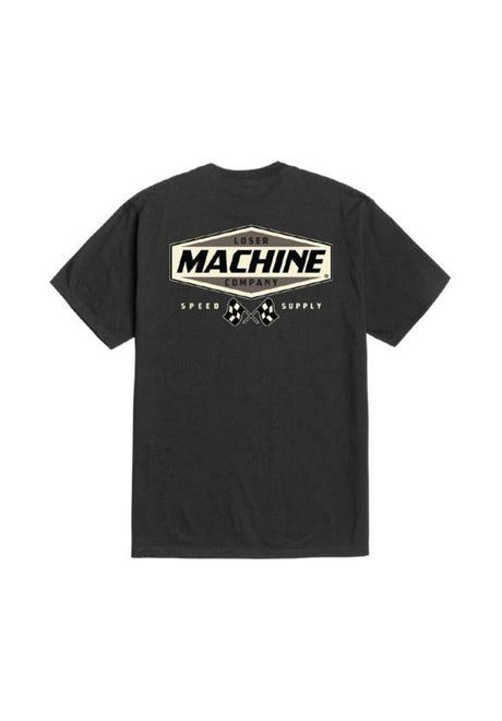 Loser-Machine Overdrive T-Shirt black-grey – Vorderansicht