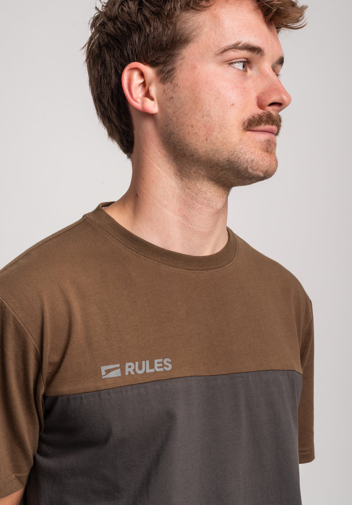 Rules Asper T-Shirt leadgrey-olive – Detailansicht 1