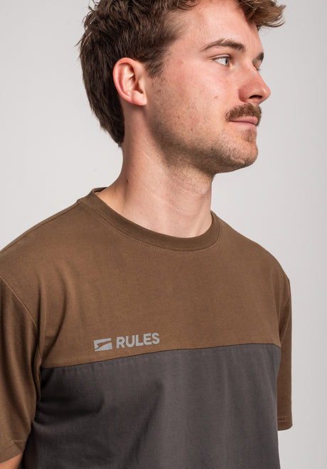 Rules Asper T-Shirt leadgrey-olive – Detailansicht 1