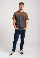 Rules Asper T-Shirt leadgrey-olive – Rückenansicht
