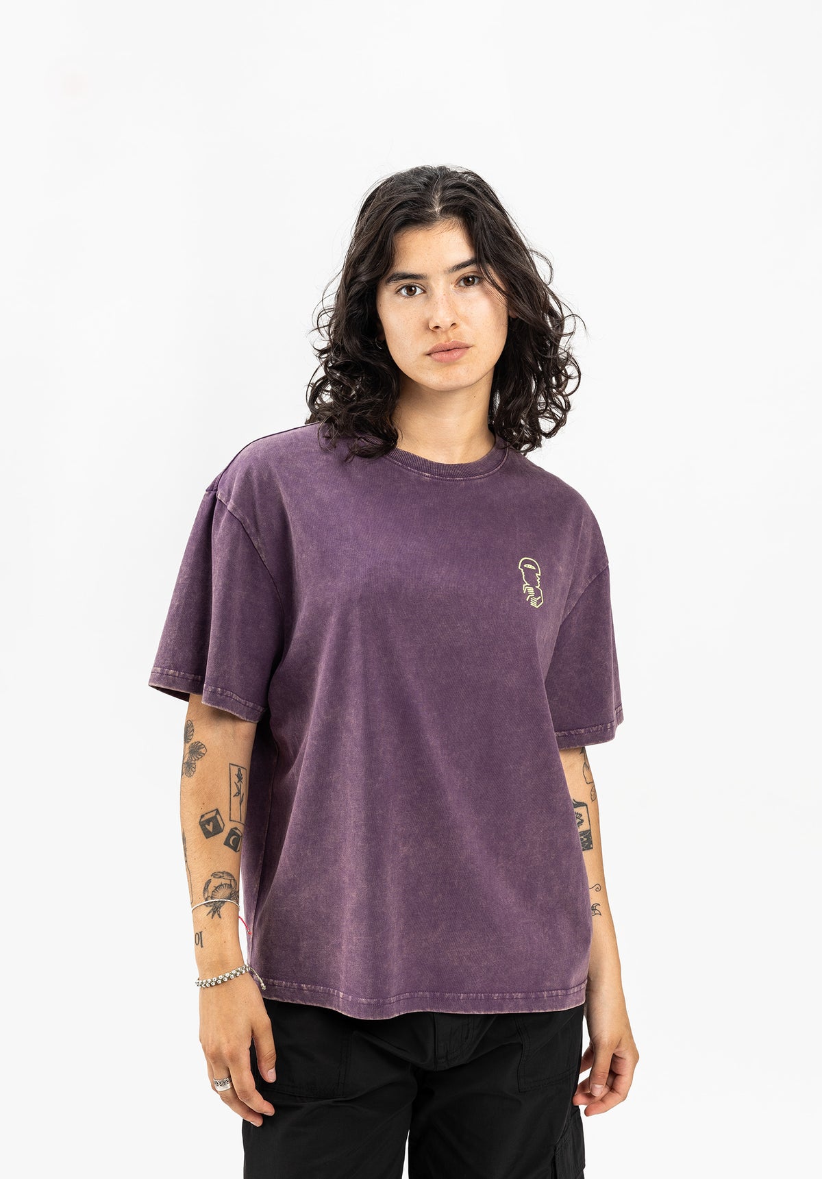 TITUS Milva T-Shirt plumfaded – Rückenansicht