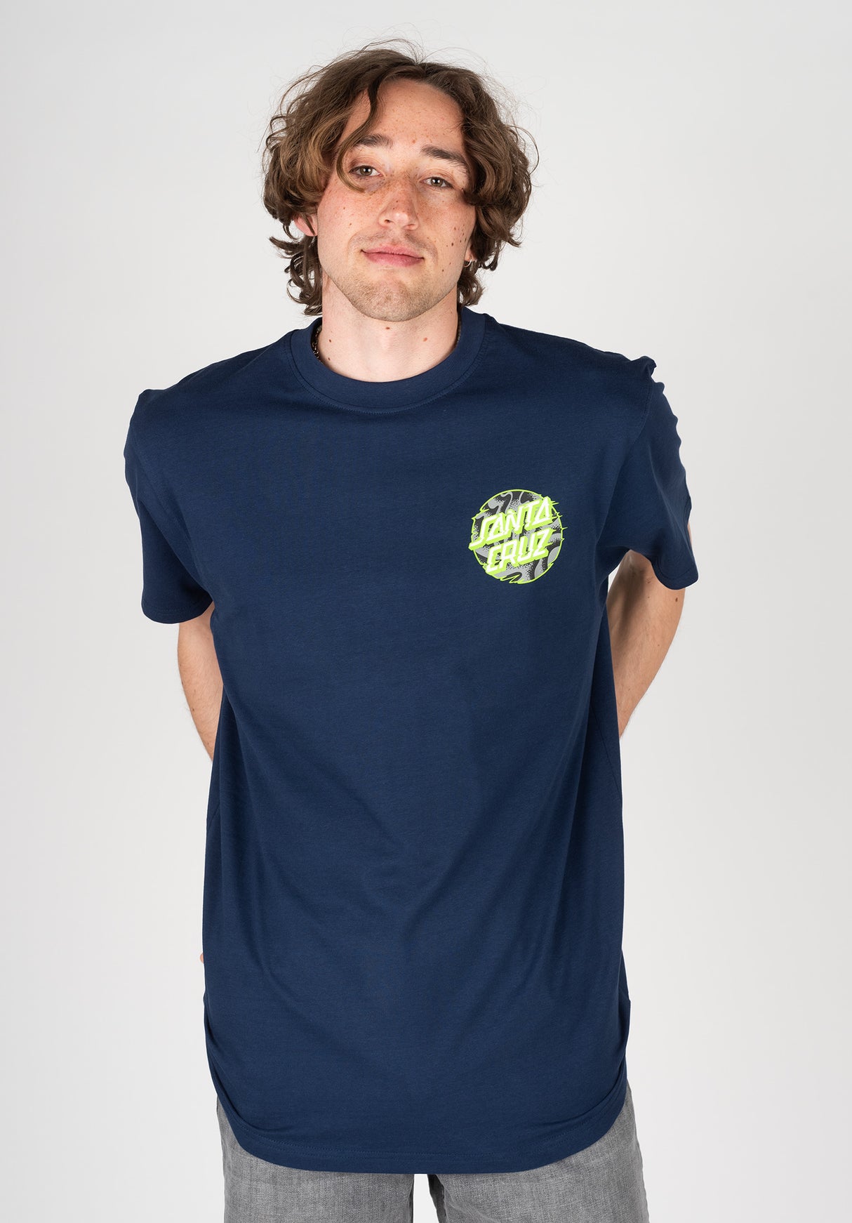Santa-Cruz Vivid Slick Dot T-Shirt midnightblue – Rückenansicht