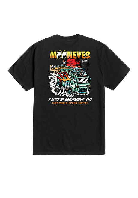 Loser-Machine x Mooneyes Econo-Hauling T-Shirt black – Vorderansicht