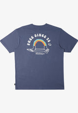 Billabong Funghi Pocket T-Shirt slateblue – Vorderansicht