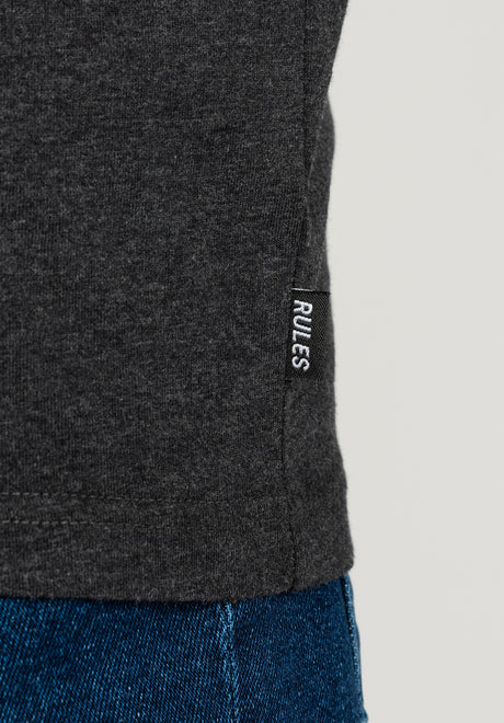 Rules Easy Tee T-Shirt darkgreymottled – Ansicht 2