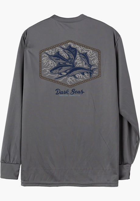 Affiliate UV sunshirt granite-grey Rueckenansicht