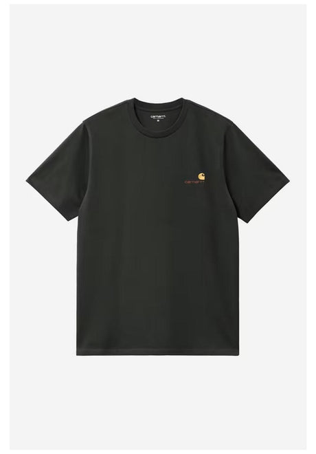 Carhartt WIP American Script T-Shirt raven – Vorderansicht