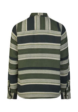 iriedaily Santania Hemd-Langarm black-olive – Rückenansicht
