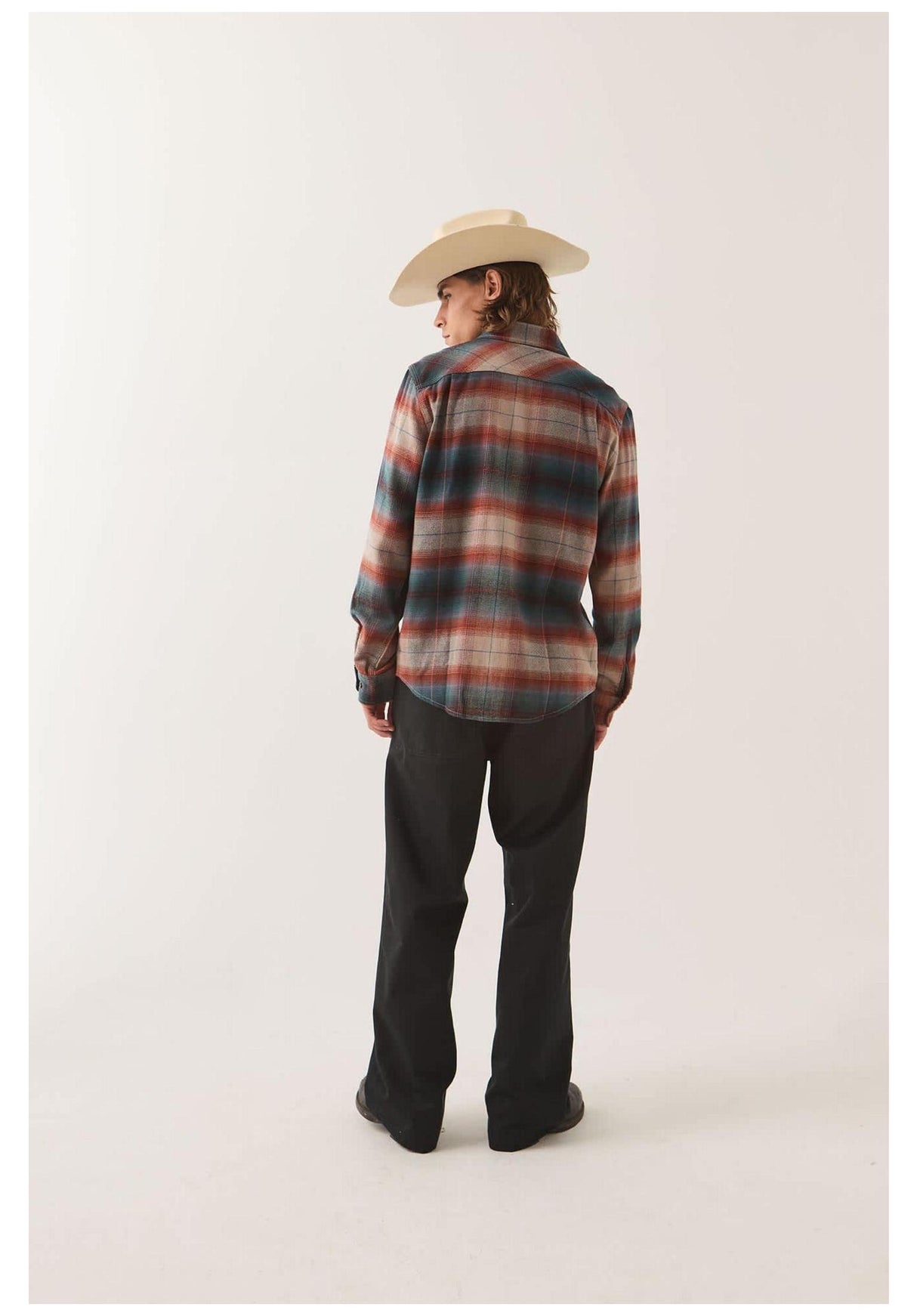 Brixton Bowery Flannel Hemd-Langarm multi-shadow – Detailansicht 1
