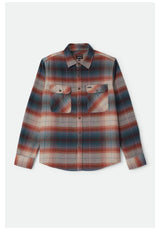 Brixton Bowery Flannel Hemd-Langarm multi-shadow – Vorderansicht
