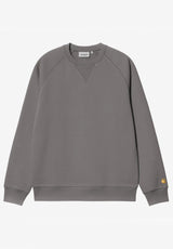 Carhartt WIP Chase Sweatshirt porphyry-gold – Vorderansicht
