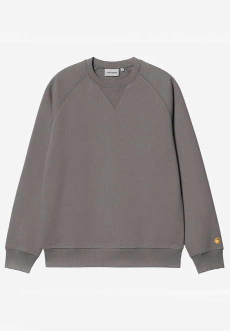 Carhartt WIP Chase Sweatshirt porphyry-gold – Vorderansicht