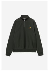 Half Zip American Script raven Rueckenansicht