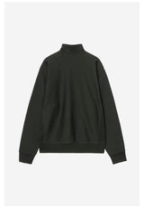 Half Zip American Script raven Vorderansicht