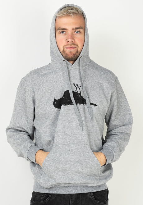 Atticus Bird Hoodie heathergrey – Ansicht 2