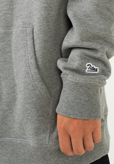 TITUS Script Hoodie Hoodie greymottled – Detailansicht 1