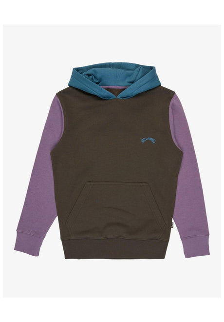 Billabong Arch Block Po Hoodie dustygrape – Vorderansicht