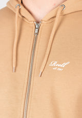 Reell Staple Terry Zip-Hoodie tanbrown – Rückenansicht