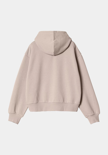 Carhartt WIP W' Casey Zip-Hoodie duskybeige-silver – Rückenansicht