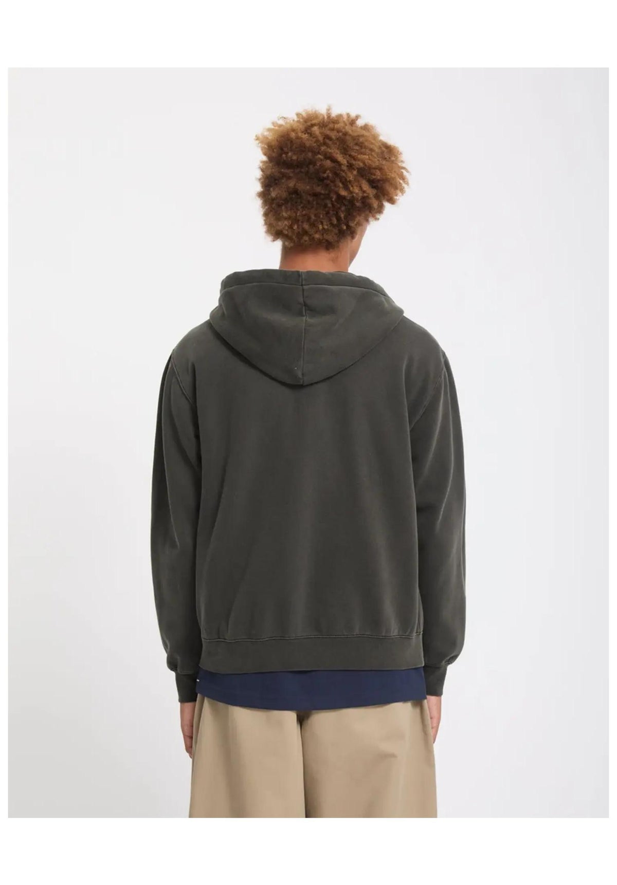 Volcom Single Stone Zip Zip-Hoodie rinsedblack – Rückenansicht