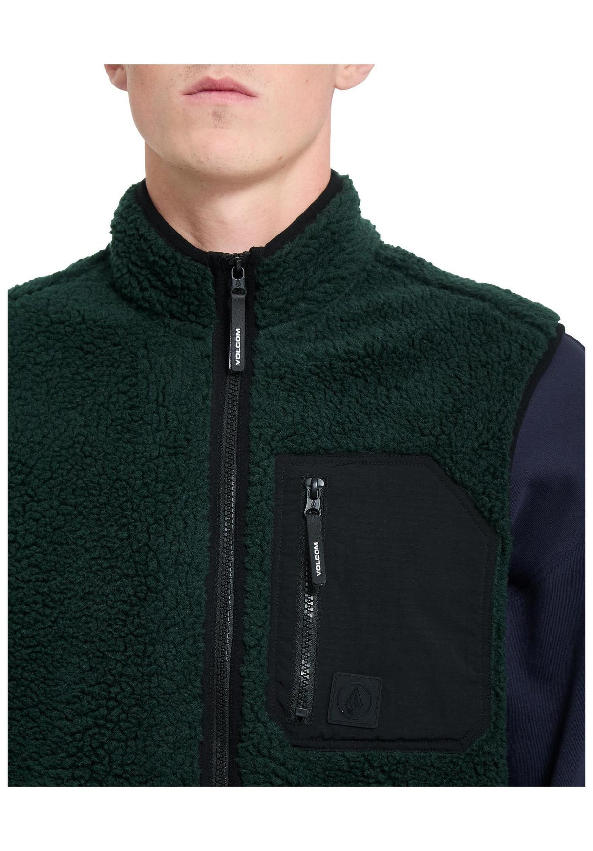 Volcom Muzzer Fuzzar Vest Weste scarab – Detailansicht 1
