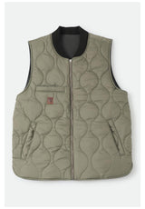 Brixton Builders Abraham Weste black-olive-surplus – Rückenansicht