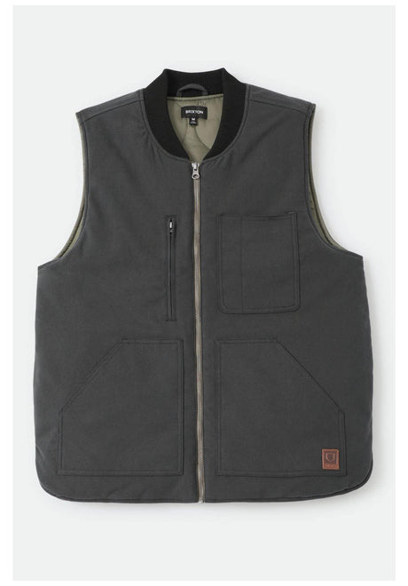 Brixton Builders Abraham Weste black-olive-surplus – Vorderansicht