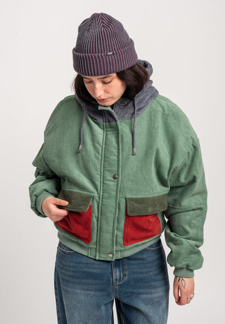 TITUS Meja Winterjacke petrol – Rückenansicht