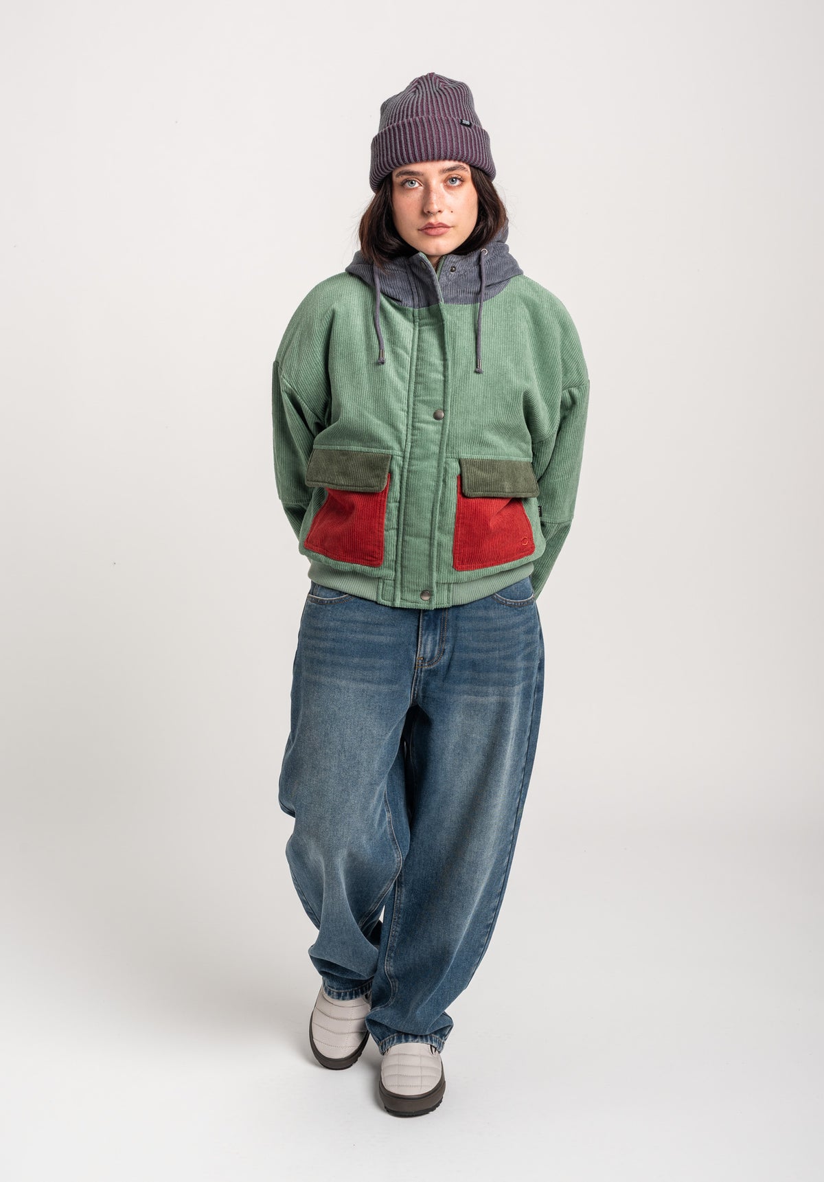 TITUS Meja Winterjacke petrol – Seitenansicht