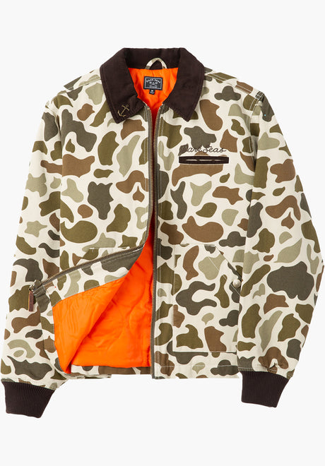 Dark Seas Transport Hooded Übergangsjacke camo – Vorderansicht