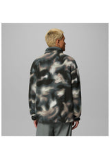 Columbia Helvetia II Printed Half Snap Fleece Übergangsjacke sedonasage-dyeflow – Rückenansicht